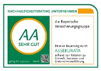 Assekurata-Auszeichnung: Nachhaltigkeit sehr gut für die Bayerische Versicherungsgruppe
